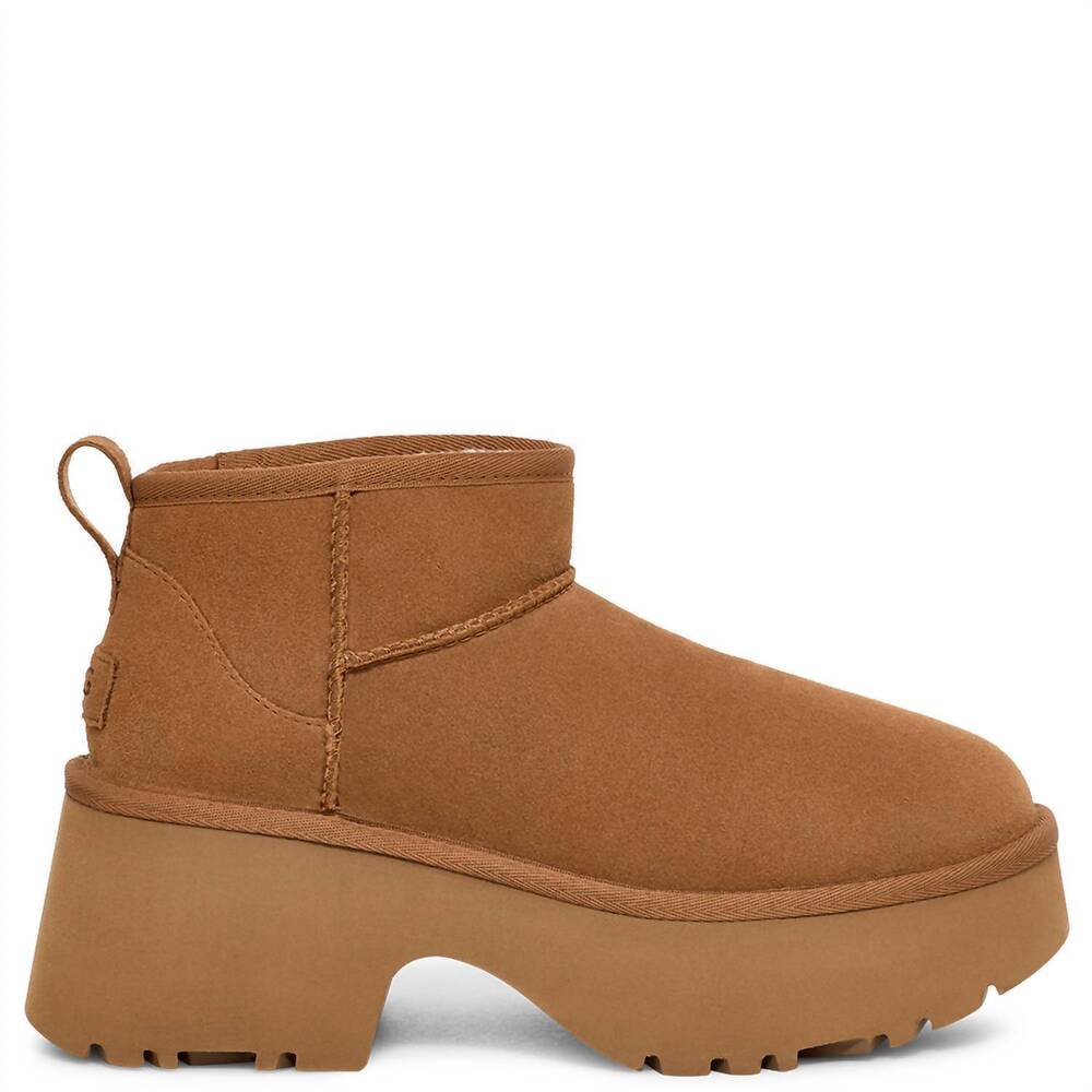 NEW UGG women's classic ultra mini new heights in chestnut
